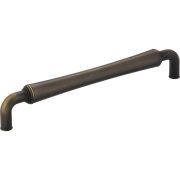 160 mm Center-to-Center Antique Brushed Satin Brass Barrel Bremen 2 Cabinet Pull - 537-160ABSB