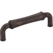 96 mm Center-to-Center Distressed Oil Rubbed Bronze Barrel Bremen 2 Cabinet Pull - 537DMAC