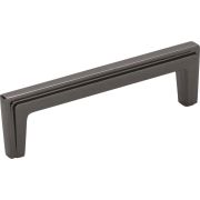 96 mm Center-to-Center Black Nickel Lexa Cabinet Pull - 259-96BN