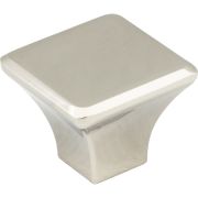 1-1/4" Overall Length Polished Nickel Square Marlo Cabinet Knob - 972L-NI