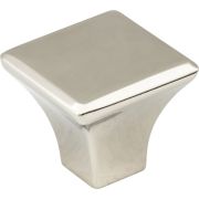 1-1/8" Overall Length Polished Nickel Square Marlo Cabinet Knob - 972NI
