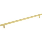 305 mm Center-to-Center Brushed Gold Square Dominique Cabinet Bar Pull - 845-305BG