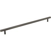 305 mm Center-to-Center Brushed Pewter Square Dominique Cabinet Bar Pull - 845-305BNBDL