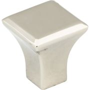 7/8" Overall Length Polished Nickel Square Marlo Cabinet Knob - 972S-NI