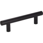 96 mm Center-to-Center Matte Black Key West Cabinet Bar Pull - 146MB