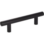 96 mm Center-to-Center Matte Black Key West Cabinet Bar Pull - 152MB