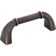 3" Center-to-Center Brushed Oil Rubbed Bronze Cordova Cabinet Pull - Z281-DBAC