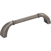 128 mm Center-to-Center Distressed Pewter Cordova Cabinet Pull - Z281-128BNDL