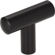 1-7/8" Overall Length Matte Black Key West Cabinet Bar Pull - 48MB
