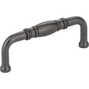 3" Center-to-Center Gun Metal Durham Cabinet Pull - Z290-3-DACM
