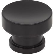 1-1/4" Diameter Matte Black Elara Cabinet Knob - 484MB