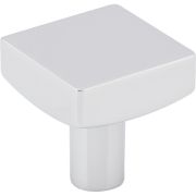 1-1/8" Overall Length Polished Chrome Square Dominique Cabinet Knob - 845PC