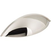 96 mm Center-to-Center Polished Nickel Bordeaux Cabinet Cup Pull - 8236NI