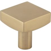 1-1/8" Overall Length Satin Bronze Square Dominique Cabinet Knob - 845SBZ