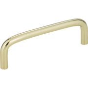 96 mm Center-to-Center Polished Brass Torino Cabinet Wire Pull - S271-96PB