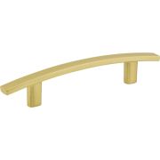 96 mm Center-to-Center Brushed Gold Square Thatcher Cabinet Bar Pull - 859-96BG