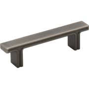 3" Center-to-Center Brushed Pewter Square Anwick Cabinet Pull - 867-3BNBDL