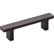 3" Center-to-Center Brushed Oil Rubbed Bronze Square Anwick Cabinet Pull - 867-3DBAC