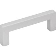 3" Center-to-Center Matte Silver Square Stanton Cabinet Bar Pull - 625-3MS