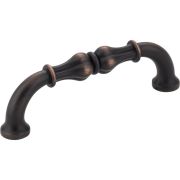 96 mm Center-to-Center Brushed Oil Rubbed Bronze Bella Cabinet Pull - 818-96DBAC