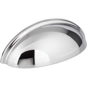 3" Center-to-Center Polished Chrome Florence Cabinet Cup Pull - 2981PC