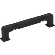 128 mm Center-to-Center Matte Black Rustic Twist Tahoe Cabinet Pull - 602-128BLK