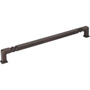 12" Center-to-Center Distressed Oil Rubbed Bronze Rustic Twist Tahoe Appliance Handle - 602-12DMAC
