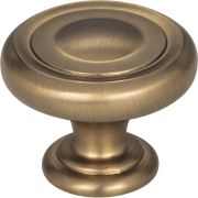 1-1/4" Diameter Satin Bronze Bremen 1 Cabinet Knob - 117SBZ
