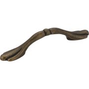 3" Center-to-Center Distressed Antique Brass Arcadia Cabinet Pull - 516AEM