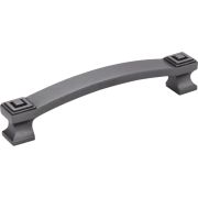 128 mm Center-to-Center Gun Metal Square Delmar Cabinet Pull - 585-128DACM