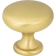 1-3/16" Diameter Brushed Gold Madison Cabinet Mushroom Knob - 3910-BG