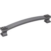 160 mm Center-to-Center Gun Metal Square Delmar Cabinet Pull - 585-160DACM