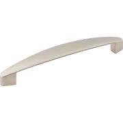 128 mm Center-to-Center Dull Nickel Asymmetrical Belfast Cabinet Pull - 308-128DN