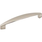 128 mm Center-to-Center Satin Nickel Asymmetrical Belfast Cabinet Pull - 308-128SN