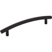 128 mm Center-to-Center Matte Black Arched Belfast Cabinet Pull - 406-128BLK