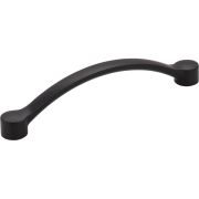 128 mm Center-to-Center Matte Black Arched Belfast Cabinet Pull - 745-128BLK