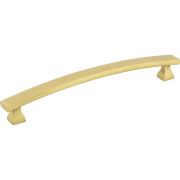 160 mm Center-to-Center Brushed Gold Square Hadly Cabinet Pull - 449-160BG