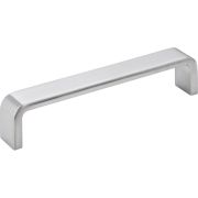 128 mm Center-to-Center Brushed Chrome Square Asher Cabinet Pull - 193-128BC