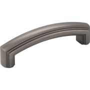 96 mm Center-to-Center Brushed Pewter Delgado Cabinet Pull - 519-96BNBDL