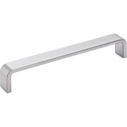 160 mm Center-to-Center Brushed Chrome Square Asher Cabinet Pull - 193-160BC