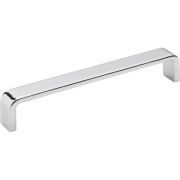 160 mm Center-to-Center Polished Chrome Square Asher Cabinet Pull - 193-160PC