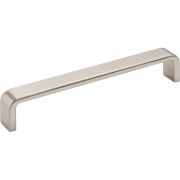 160 mm Center-to-Center Satin Nickel Square Asher Cabinet Pull - 193-160SN