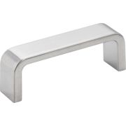 3" Center-to-Center Brushed Chrome Square Asher Cabinet Pull - 193-3BC