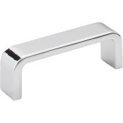 3" Center-to-Center Polished Chrome Square Asher Cabinet Pull - 193-3PC