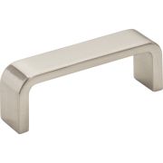 3" Center-to-Center Satin Nickel Square Asher Cabinet Pull - 193-3SN