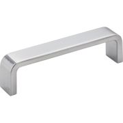 4" Center-to-Center Brushed Chrome Square Asher Cabinet Pull - 193-4BC
