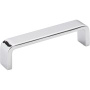 4" Center-to-Center Polished Chrome Square Asher Cabinet Pull - 193-4PC
