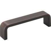 96 mm Center-to-Center Brushed Oil Rubbed Bronze Square Asher Cabinet Pull - 193-96DBAC