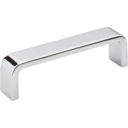 96 mm Center-to-Center Polished Chrome Square Asher Cabinet Pull - 193-96PC