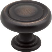 1-1/4" Diameter Brushed Oil Rubbed Bronze Bremen 1 Cabinet Knob - 117DBAC